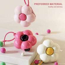 Creative Flower Separator Storage Box Pendant Jewelry Box Plastic Dopamine Storage Box Ring Portable Sealed Multifunctional Portable Pill Box, Dopamine Style Pill Mini Flower Storage Box - Multicolor - View 2