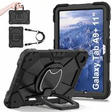 1pc 3-In-1 Anti-Drop Design, Adjustable Shoulder Strap, PC+Silicone Material, 360° Rotatable Handgrip Stand, Sturdy Protective Case Suitable Compatible With Ipad 11th (A16) 2025, 10th 2022, Galaxy Tab A11+ 2025/A9 Plus, Fashionable And Ideal For Gifts And Awards. - Multicolor - View 41