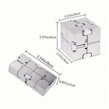 Infinity Magic Cube, Magic Cube Toy, Exercise Reaction - 銀器 - 查看 2