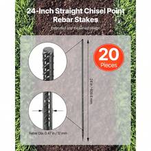 Inserto filettato - Punta I, 61,0 cm, 12 mm, 20 pezzi - Visualizzare 2