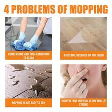 Floor Cleaner Deeply Removes Dirt And Scale Polishes And Brightens Suitable For Ceramic Tiles And Wooden Floors - Orange - View 5