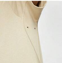 Nike Camiseta casual de cuello redondo y manga corta para hombre - Caqui - Ver 5