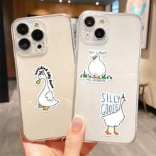 50pcs Funny Silly Goose Stickers, Self Adhesive,School Stationery Supplies,Journaling Supplies,Scrapbook Supplies,Mobile Phone,Laptop,Bumper,Skateboard,Water Bottles,Hard Hat,Car Stickers - 1 Set - View 4