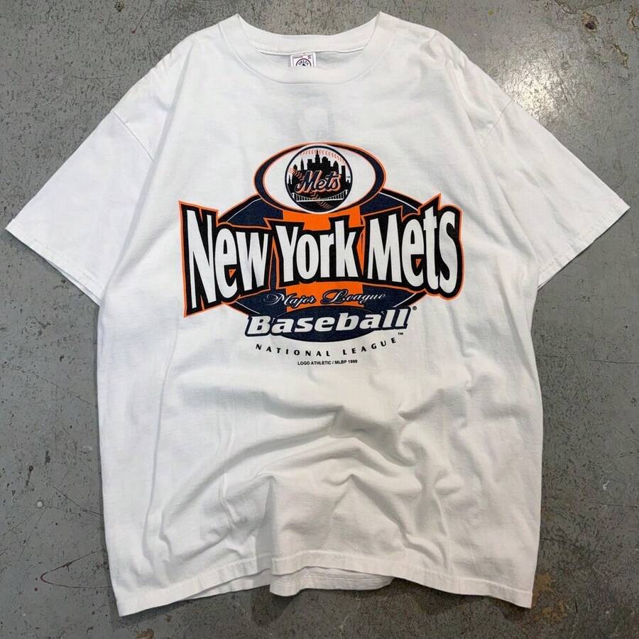 Vintage 1999 New York Mets MLBs Graphic T Shirt White Size 5XL. - 白色 - 查看 1
