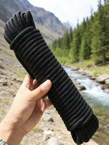 10M 黑色尼龙编织绳，扭曲聚丙烯绳，适合户外使用、晾衣绳、帐篷 DIY、手工和装订 - 彩色 - 查看 6