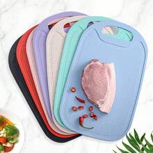 1pc Soft Plastic Cutting Board, Non-Slip Kitchen Mat, Suitable For Cutting Meat And Vegetables - Multicolor - View 5