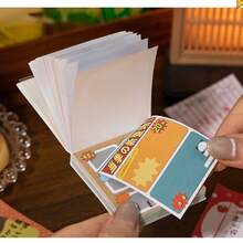 Giấy ghi chú kiểu cổ điển, sổ tay thời Showa, nhãn dán trang trí tường dùng cho sổ lưu niệm và nhật ký. - Nhiều màu - Xem 5