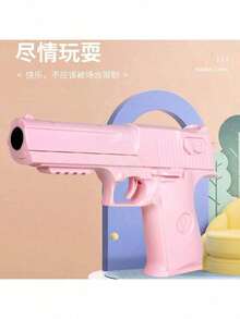 Desert Eagle Soft Air Pistol Toy, Realistic Model With Foam Suction Cup Bullets, EVA Foam Soft Bullet Lizard Soft Air Gun - Multicolor - View 5