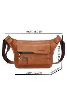 新款男士休闲大容量胸包，高端质感大容量男士斜挎包/单肩包 - 多色 - 查看 5