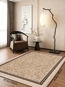 1pc Chestnut Ditsy Floral Pattern Living Room Carpet, Made Of Soft & Comfortable Material, Easy To Clean Water & Stain Resistant, Non-Slip Bottom, Suitable For Hallway, Bedroom, Living Room, Bathroom, Kitchen, Dining Room, Office Space Decor, Holiday Celebration - 紫紅色 - 查看 17
