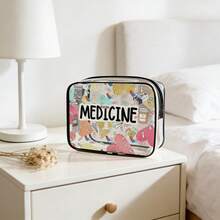 Featuring A Zipper Closure, This Spacious And Easy-To-Clean Storage Bag Is A Stylish, High-Quality Accessory For Women And Girls. Includes Premium Small Pouches, A PVC Makeup Bag, A Toiletry Bag, And Is Travel-With TSA Approval J3BN - 樣式 1 - 查看 1