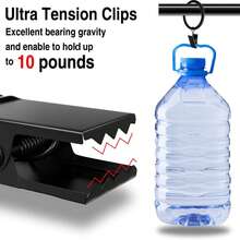 44 Pieces Of Curtain Ring Straps With Clips, Curtain Hanging Rings, Metal Curtain Hook Clips. Available In Two Sizes: Inner Diameter Of 1.3 Inches (Approximately 3.2 Cm) And Inner Diameter Of 0.98 Inches (Approximately 2.5 Cm). Suitable For Curtain Rods With A Maximum Diameter Of 1 Inch (Approximately 25.4 Cm). Can Be Used To Hang Curtains, Bows, Hats, And More. - Electrophoresis Black - View 5