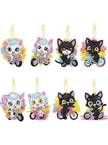 Diamond Painting DIY Cartoon Animal Keychain, Bag Charm - JQ157 - View 1
