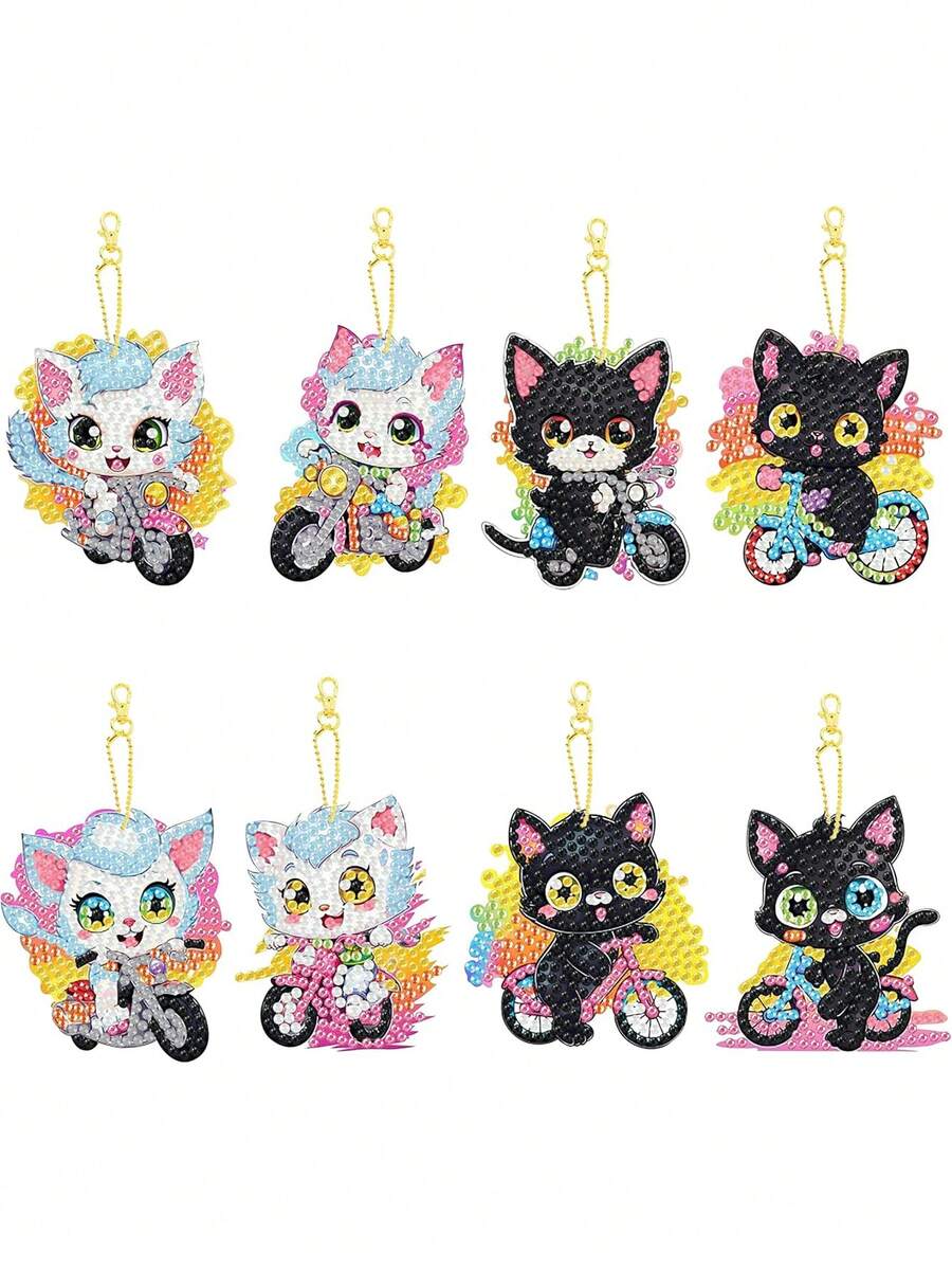 Diamond Painting DIY Cartoon Animal Keychain, Bag Charm - JQ157 - View 1