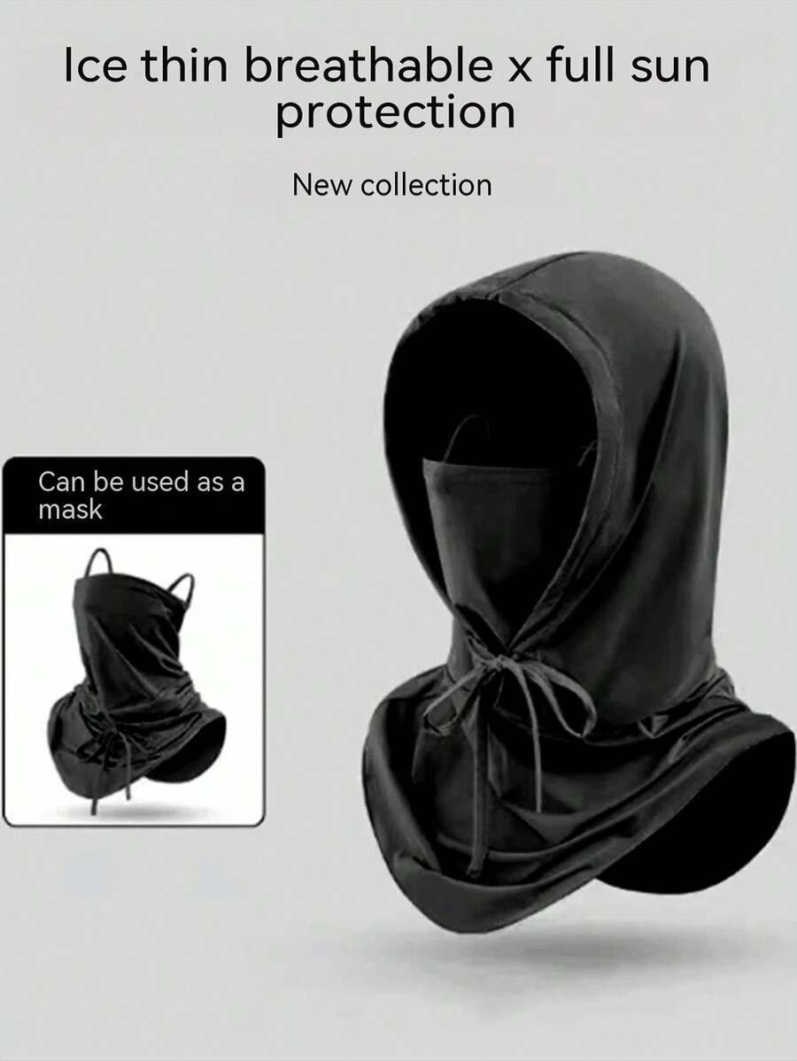 1pc Unisex Multifunctional Sunscreen Headband Face Mask, Sun Protection Neck Gaiter For Outdoor Activities Like Cycling, Traveling, Hiking - Multicolor - View 1