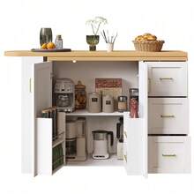 Bars & Wine Cabinets - White + MDF+Metal - View 10