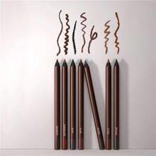 24小时防水眼线笔，双头可削眼线笔，新款防水持久眼线笔，适合日常妆容，防晕染，防褪色，顺滑易上色（梅子色/巧克力色/棕色/石墨色） - 彩色 - 查看 2