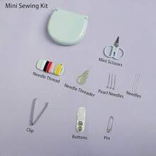 Bộ dụng cụ may vá 15 món, hộp may vá mini, bộ dụng cụ may vá di động, màu ngẫu nhiên, thích hợp cho gia đình, khách sạn, nhà nghỉ. - bộ - Xem 2