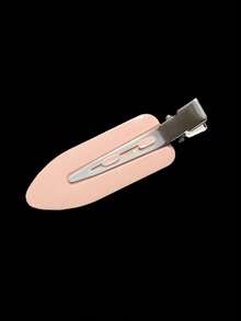 10个黑色和白色粉色简约时尚女士无痕刘海发夹化妆无痕发夹侧夹适合日常洗脸、化妆和护肤休闲场合 - 彩色 - 查看 3