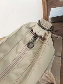 1pc, 31cm*14cm*20cm, Nylon, Fashion Handbag, Multi-Compartment Crossbody Bag, Fashionable Shoulder Bag, Multi-Pocket, Shoulder Bag, Crossbody Bag, Tote Bag, Handbag, Suitable For Commuting, School, Travel, Vacation, Etc. - Multicolor - View 3