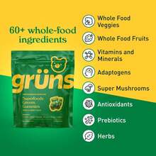 Gruns Adults Super Greens Multi-Vitamin Gummies - 低糖 - 查看 2