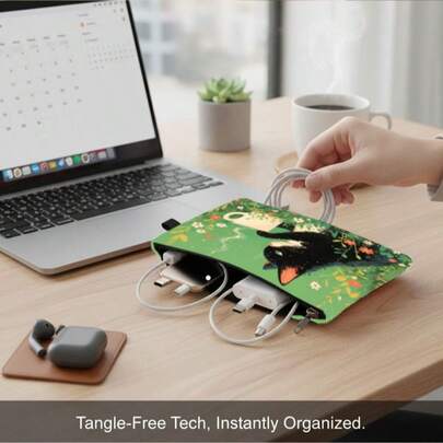 1个可爱猫咪铅笔盒 - 简约时尚铅笔袋，高品质方形文具收纳袋，学生适用