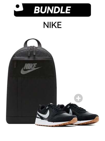 Nike Unisex Sneakers&Backpacks Breathable Sweat Absorption Versatile Logo Solid Good Elasticity Easy Wash Sports Outdoor Running Daily Black White FJ2245-004&DD0562-010