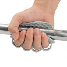 2 miếng đệm silicon màu xám, bền và tiện dụng để nâng tạ, tập luyện thể dục, chống trượt, dùng cho tập luyện, yoga, nâng tạ, unisex, không cần pin. - Nhiều màu - Xem 3