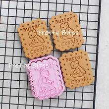 熊形黄油图案饼干压花模具 可爱卡通动物翻糖饼干切割器 黄油饼干模具 厨房烘焙工具 - bear - 查看 2