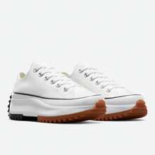 Converse Zapatillas de lona con suela gruesa tipo meteoro Unisex Run Star Hike de caña baja 168817C - Blanco - Ver 3