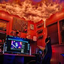 LED Cloud Light With Smart APP And Remote Control Music Rhythm Light Multi-Color Changing Ceiling Cloud Light Suitable For Festival, Party, Home, Bedroom Decor Fantasy Cloud Light - 彩色 - 查看 8