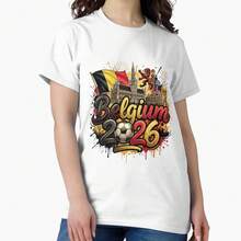 Belgium World Cup 2026 Football Legacy Classic T-Shirt - trắng - Xem 1
