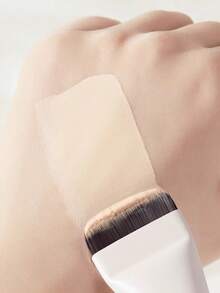 Pink Cherry Blossom Print Flat Foundation Brush, Seamless Concealer Brush, Thin Face Mask Brush For Beginners, Flat Head Brush, Seamless Makeup Brush - Multicolor - View 7