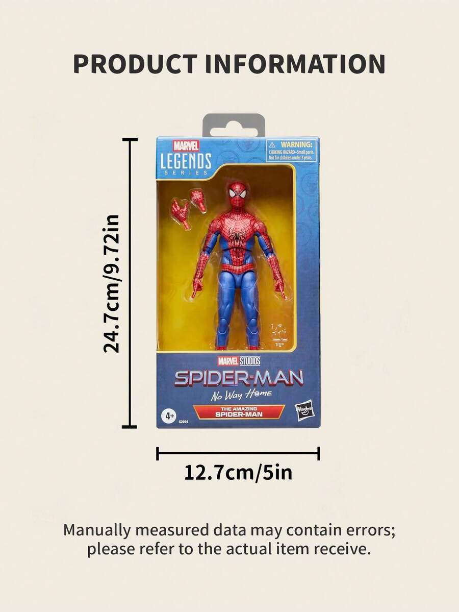 Hasbro Relive The Movie! Spider-Man No Way Home Marvel Legends Action Figures 6" Collectible - Multicolor - View 1