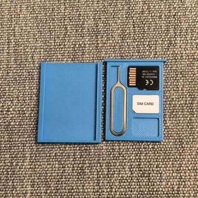 Portable SIM Card Storage Box, Can Store Phone SIM Cards/SD Cards, Compact Shockproof Dustproof