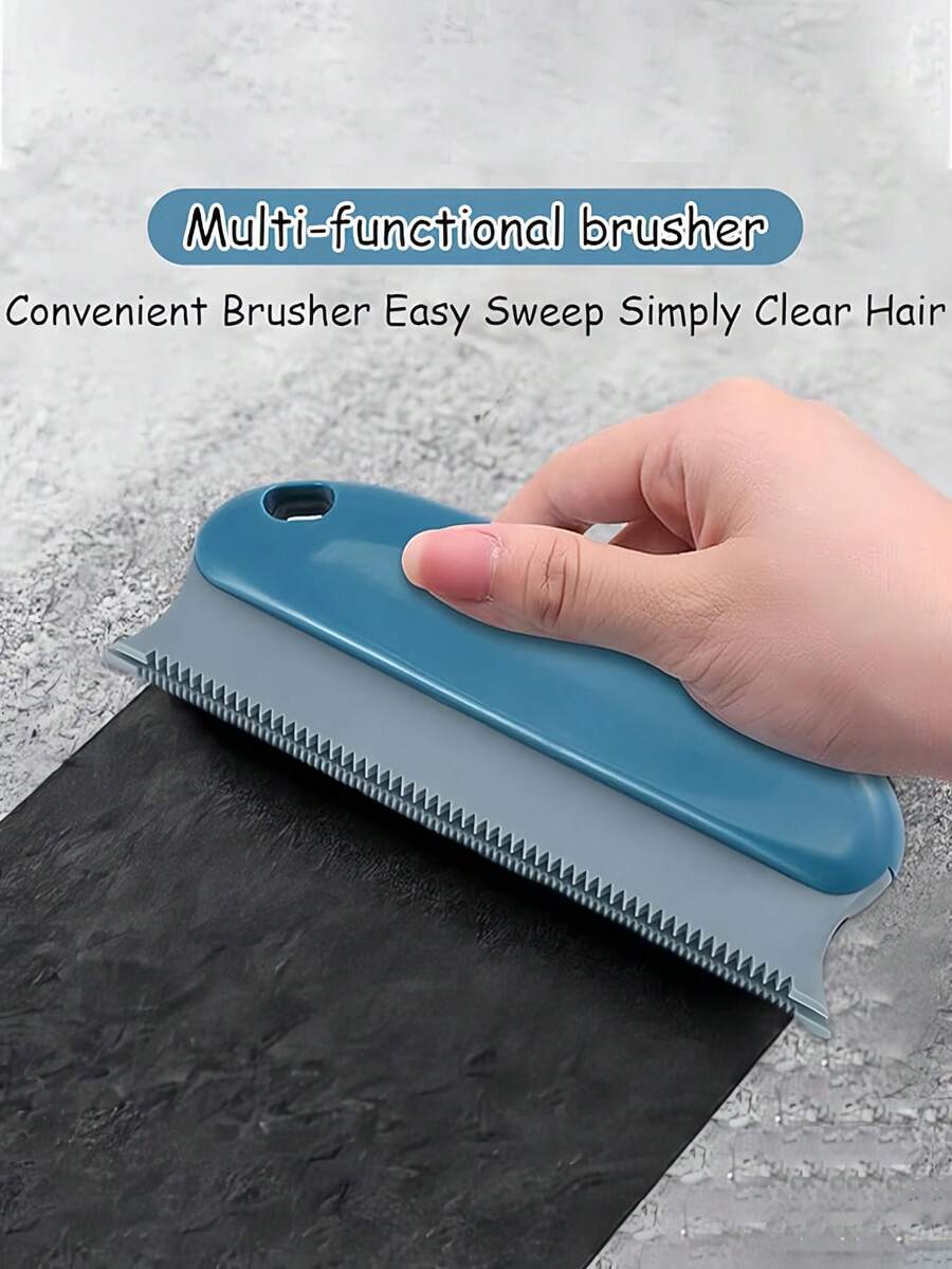 Pet Hair Cleaning Brush, Dual-Tooth Deshedding Tool, Made Of ABS Material, Suitable For Cleaning Pet Hair On Clothes, Carpets, Sofas, Bedding, Curtains, Household Pet Hair Removal Cleaning Supplies
