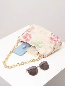 Túi xách nữ dây kim loại thêu hoa đính sequin, thích hợp cho tiệc tối, ví nữ thanh lịch, quà tặng cho phái nữ (mẫu ngẫu nhiên) - Nhiều màu - Xem 6