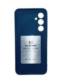 Funda De Silicon Suave Molan Cano Para Galaxy S24 + Mica Hidrogel - Azul - Ver 5