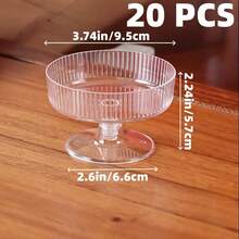 5oz Transparent Champagne Dessert Wine Glass, Cake Mold, Suitable For Ice Cream, Mousse, Cake, Dessert, Valentine's Day, Wedding Party, Tiramisu Cup - Clear - View 14