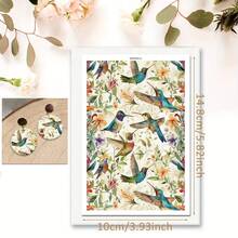 Cute Flower Dragonfly Bird Clay Transfer Paper Making Soft Ceramic Earrings Polymer Clay Water Transfer Paper For Jewelry DIY Craft Supplies - 1Pc - View 35