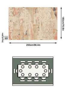 1pc Rug/Carpet/Area Rug/Bath Mat/Bath Rug/Door Mat/Runners/Runner Rug, European Luxury Classical Art - Colorful Abstract Ink Splash Style - Soft Faux Wool Carpet, Suitable For Bathroom, Kitchen, Entryway, Hallway, Bedside, Living Room, Bedroom, All Season Machine Washable, Home Decor - Multicolor - View 15