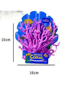 1Pc Fish Tank Accessories,Colourful New Micro Landscape Simulation Mini Coral Blue Artificial Fake Coral Undersea Fish Tank Decorations Gifts,Aquarium Decor - A - View 14
