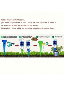16pcs Automatic Self-Watering Drip Irrigation System With Timing And Flow Control Function - Leak-Proof Set, Suitable For Potted Plants, Flower Beds, Greenhouses - Automatic Watering System - A - View 8