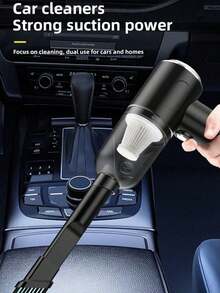 3合1無線手持吸塵器，輕巧便攜且吸力強勁，內置1800mAh Type-C充電電池，適用於汽車、居家和寵物清潔，低噪音空氣淨化器及多種吸嘴配件 - F02Black - 查看 4