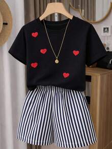 Conjunto Marino Rayas Love Chic - Negro - Ver 1