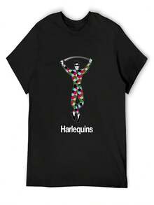 The Harlequins Essential T-Shirt Cheap Stuff Plus Sizes Mens Graphic T-Shirts Anime - màu đen - Xem 1
