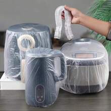 10/50/100 piezas Cubiertas desechables para polvo de electrodomésticos de cocina | Diseño universal | ¡Mantiene los electrodomésticos con apariencia fresca! Cubiertas desechables y universales para polvo de electrodomésticos pequeños | Cubiertas de polvo elásticas gruesas | Solución todo en uno para pequeños utensilios de cocina | ¡Adiós al polvo! - Multicolor - Ver 4