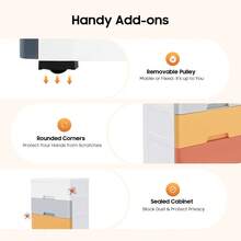 Plastic Drawers Dresser Storage Cabinet, 5 Drawer Stackable Vertical Clothes Storage Tower, Bedroom Tall Small Chest Closet, Organizer Unit For Hallway Entryway, Home Furniture - Color - View 10