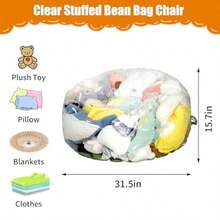 Funda transparente para silla puf de acenamiento de animales de peluche para nios funda extragrande impermeable para silla puf con cierre silla puf de PVC para nios acenamiento yDecoración de cuarto, Muebles, Herramientas para hombre, Muebles para cuarto - [AUTOMÓVIL CLUB BRITÁNICO - Ver 3