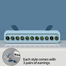 Creative Temporary Parking Sign, Parking Phone Number Plate, Car Mobile Number Plate, Front Car Moving Phone Number Plate With Stand - 1PC - View 10